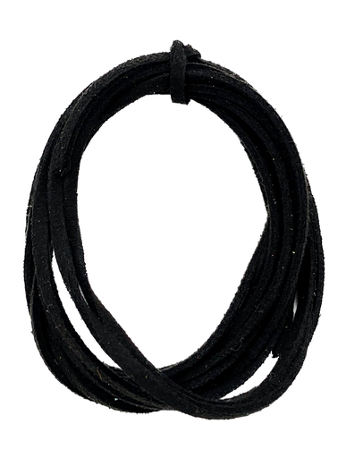 Cordón gamuza 3mm negro