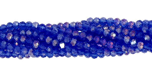 [10641] Cristal de roca 4mm azúl transp tornasol