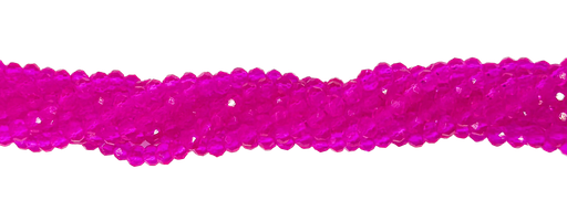 [10641] Cristal de roca 4mm fucsia transparente