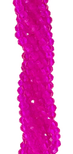 [10641] Cristal de roca 4mm fucsia transparente