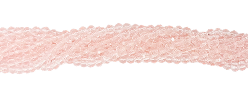 [10641] Cristal de roca 4mm rosa claro transparente tornasol (GF)