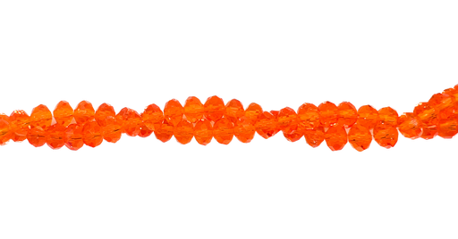 [10642] Cristal de roca 6mm naranja transparente