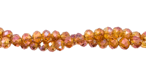 [10643] Cristal de roca 8mm marrón transp tornasol (GB)
