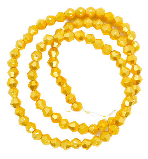 [10667] Cristal de roca bicono 4mm metaliz x tira #004