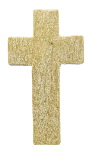 [11754] Cruz madera 42x24mm natural x 6 un.