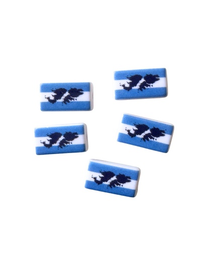 [10241] Plástico bandera Argentina Malvinas x 5 un. 
