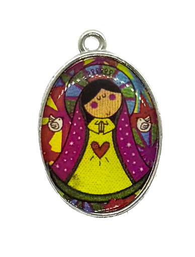 [12334] Dije Porfis medalla oval virgen #11 x 1un.