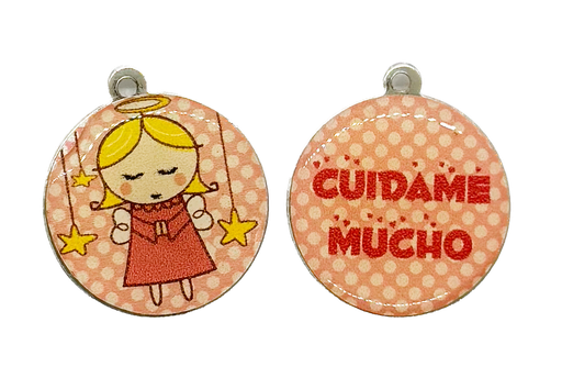 [12334] Dije Porfis medalla redonda virgen #14 x 1un.