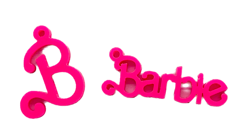 [12326] Dije acrílico Barbie (mod 2) x 2 un.