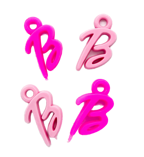 [12326] Dije acrílico Barbie (mod 3) x 2 un.