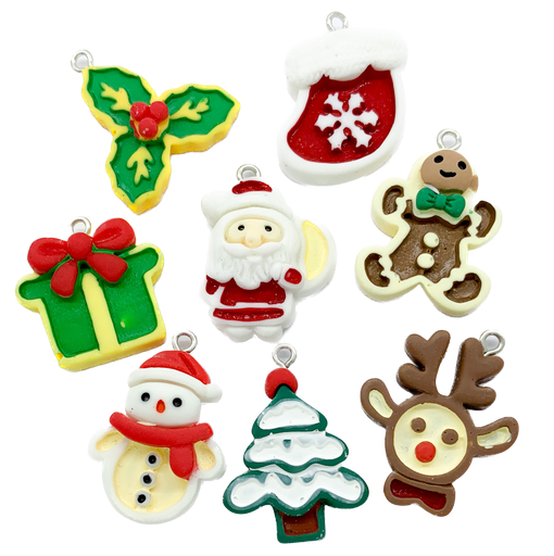 [12308] Dije acrílico Navidad x 1 un.