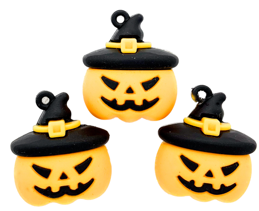 [12327] Dije de goma Calabaza Halloween x 1 un.