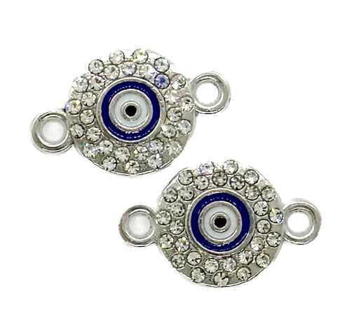 [12205] Dije fundición ojo turco c/strass (mod2) x 1 un.