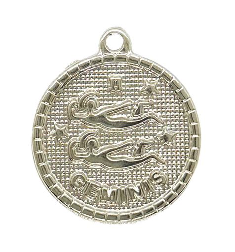 Dijes de fundición zodíaco géminis (2)