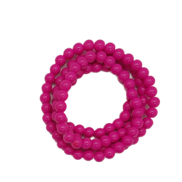 [11256] Perla vidrio esmaltada 8mm fucsia