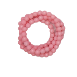 [11256] Perla vidrio esmaltada 8mm rosa bebé
