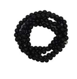 [11256] Perla vidrio esmaltada 8mm negro
