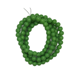 [11256] Perla vidrio esmaltada 8mm verde