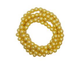 [11255] Perla vidrio perlada 8mm amarillo