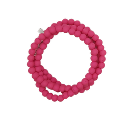 [11253] Perla vidrio engomada magenta 6mm