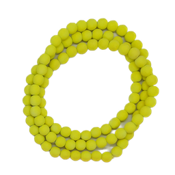 [11257] Perla vidrio engomada 8mm amarilla