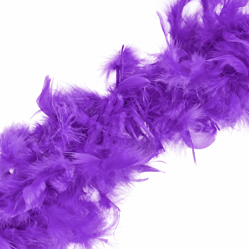 [10938] Estola Marabú violeta x 2mt.