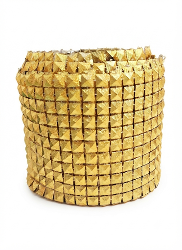 [11840] Falso Strass c/forma dorado #2 x 1mt