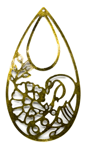 [11409] Filigrana bronce mod#10 x 1 un.