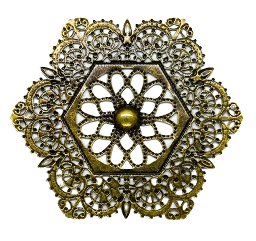 [11409] Filigrana bronce mod#2 x 1 un.